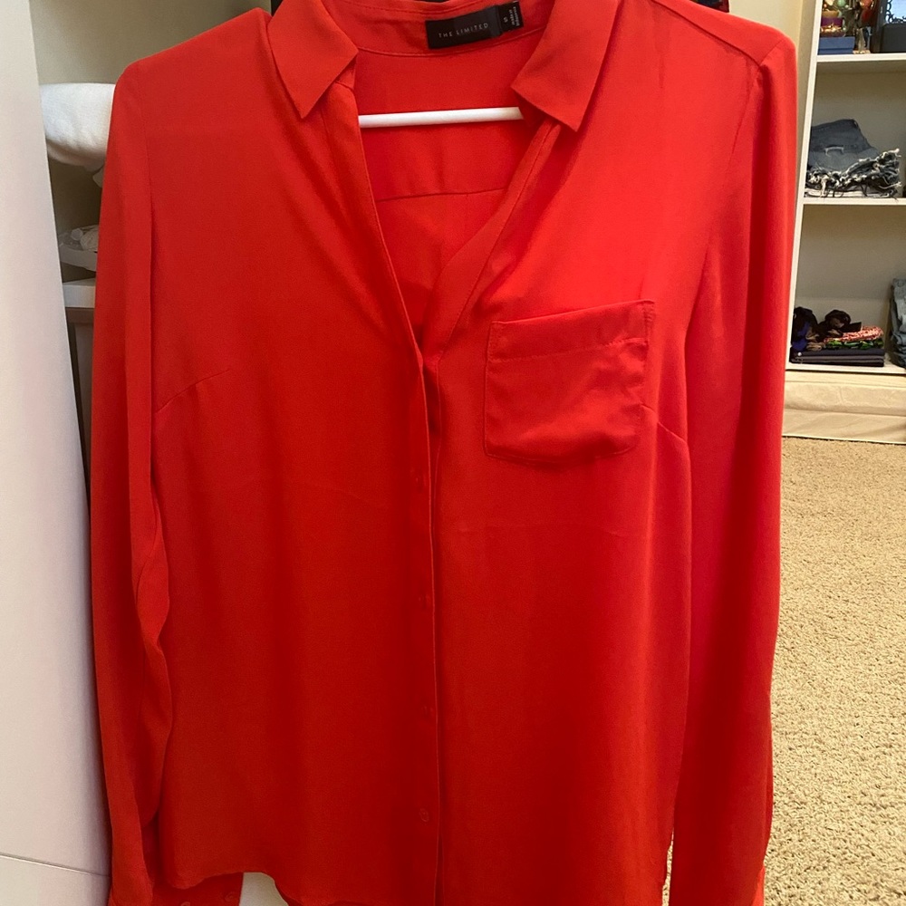 The Limited red button down top